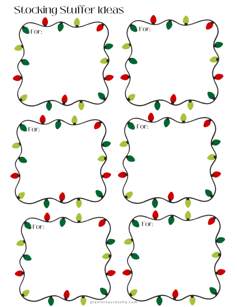 stocking stuffer ideas list