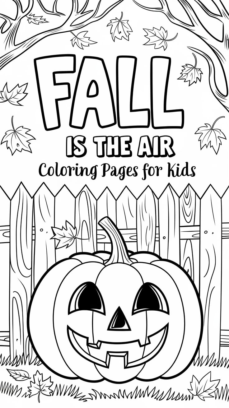 Delightful Autumn Coloring Pages for Kids