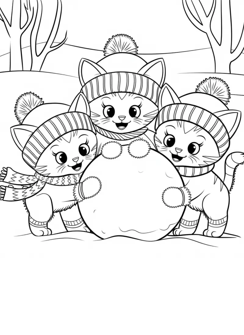 12 Cat Christmas Coloring Pages for All Ages & The Benefits of Coloring