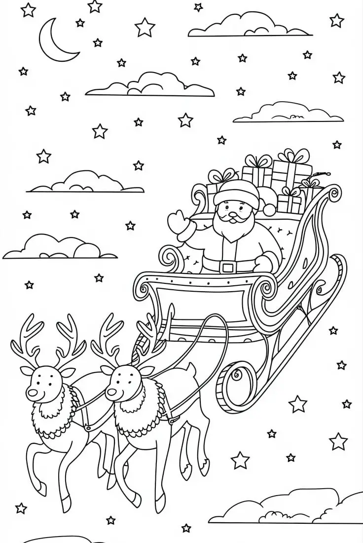 13 Adorable Christmas Coloring Pages For Kids