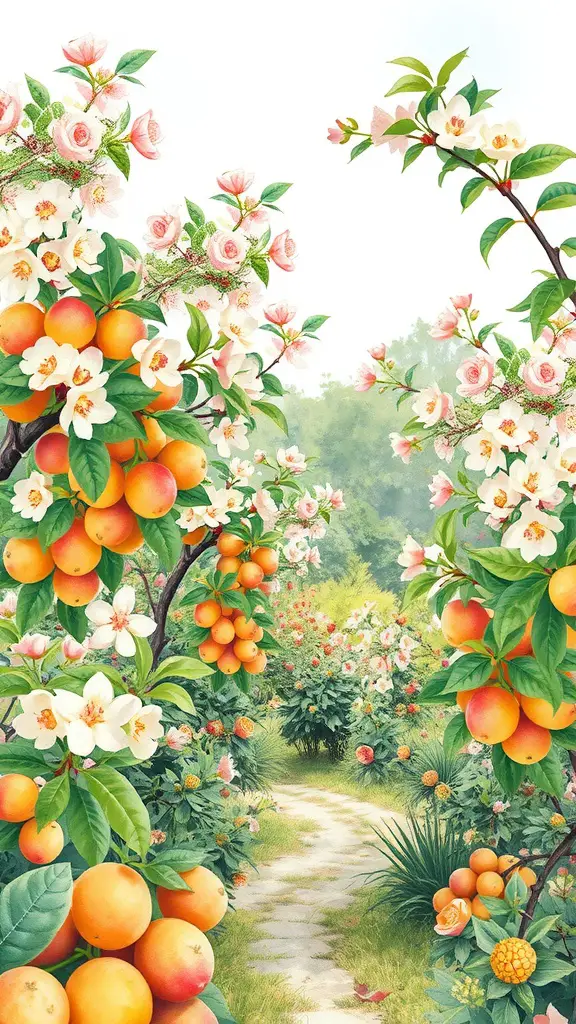 33 Stunning Watercolor Fruit Themed Phone Wallpapers