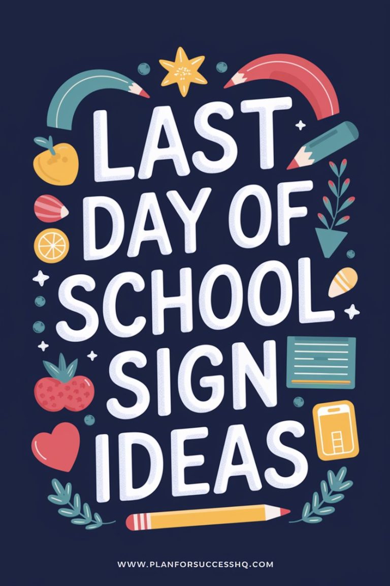 Last Day of School Sign Ideas